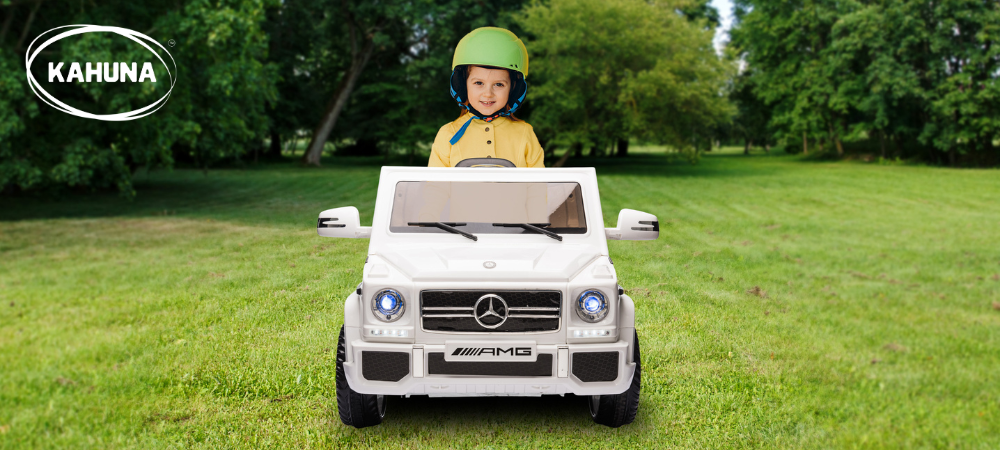 Kahuna Kids Electric Cars - White AMG Ride on Car